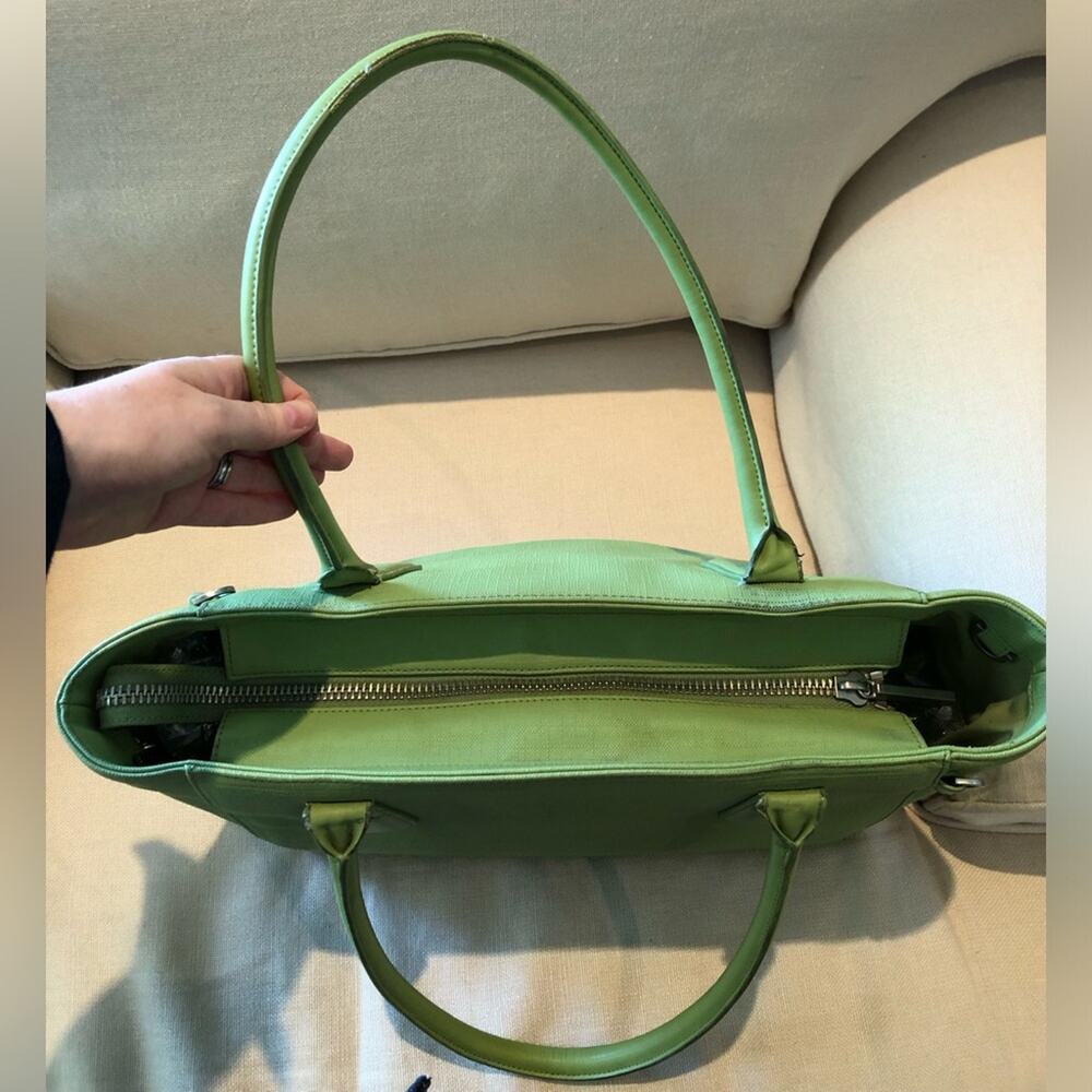 Dagne Dover Lime Green Signature Tote Bag - Picture 7 of 16